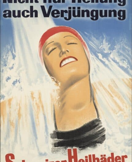 100 Jahre Thermen Schweiz -Plakat 1935 Schweizer Heilbäder Museum für Gestaltung Zürich, Plakatsammlung, ZHdK